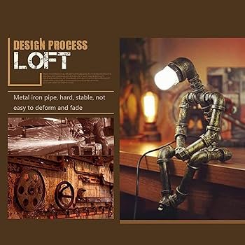 パイプスタイルランプ Amazon.co.jp : 水パイプ ロボット スタイル ヴィンテージ