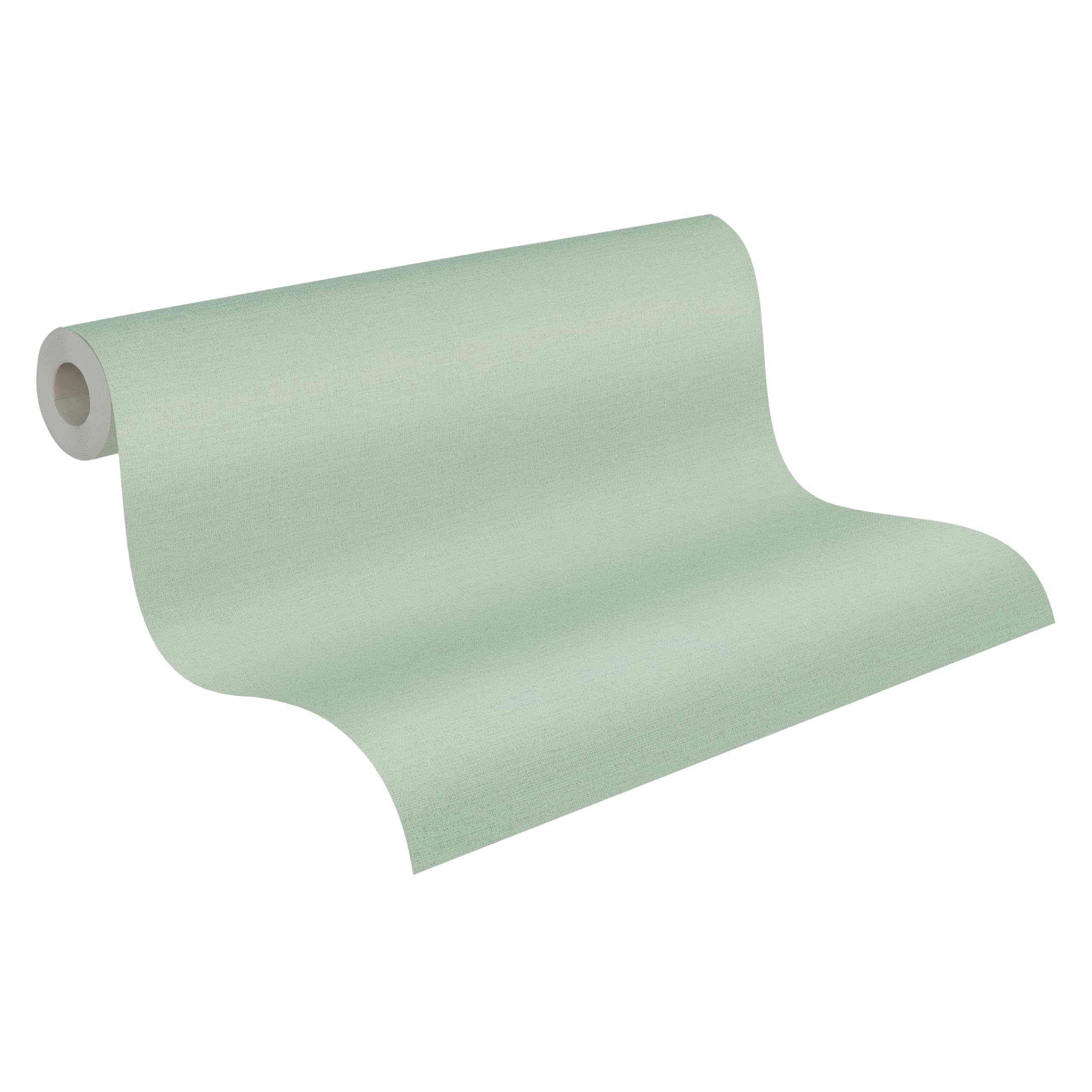 A.s. Création Green Plain Wallpaper Cuba Non-Woven 10.05 M X 0.53 M Made In Germany 371788 37178-8
