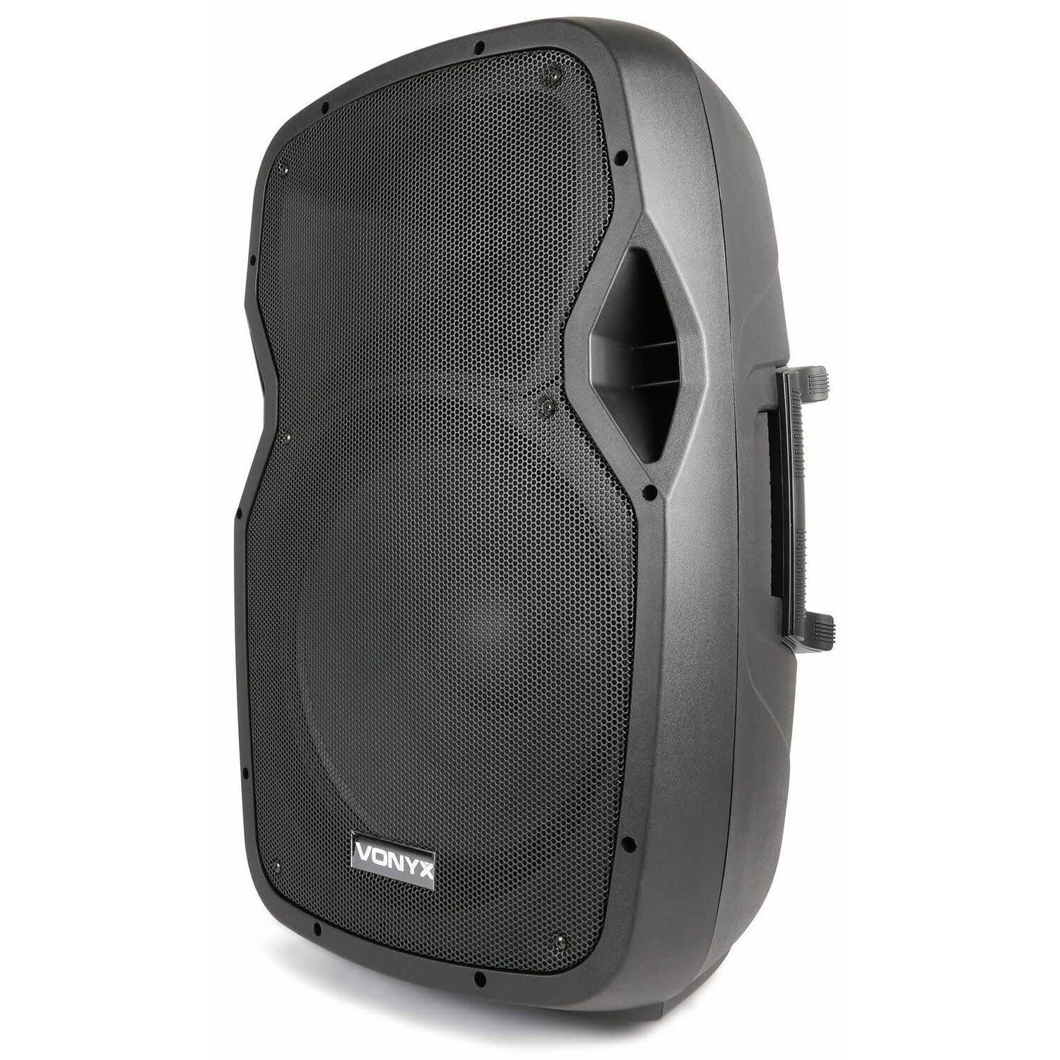 Vonyx AP1500PA - Sistema PA Mobile, Woofer 15", Potenza in Uscita: 800 W, Bluetooth/USB/SD/MP3/AUX-In, Auricolare UHF da Tasca, Microfono UHF, Microfono Via Cavo, Batteria Ricaricabile, Telecomando