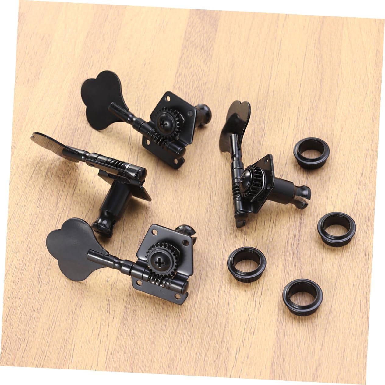 Hemoton Heavy Duty Bass Tuning Pegs for Electric Bass Guitar Acoustic Guitar Tuners
