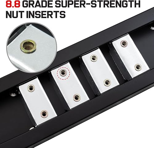 Miniatura 7 de COMNOVA - Estribo de repuesto para barra Nerf con escalón lateral para Ford F-150 Crew Cab 04-14 (4 puertas de tamaño completo), diseño de