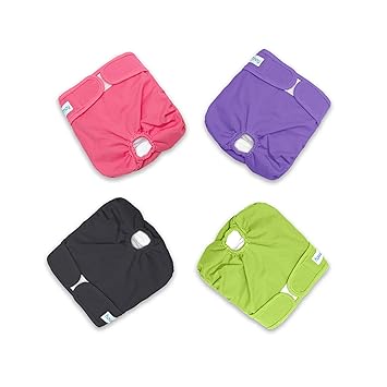 Teamoy Female Dog Diapers, Reusable Washable Sanitary Physiological Pants for Female Dogs, Super-Absorbent, Comfortable and Stylish
