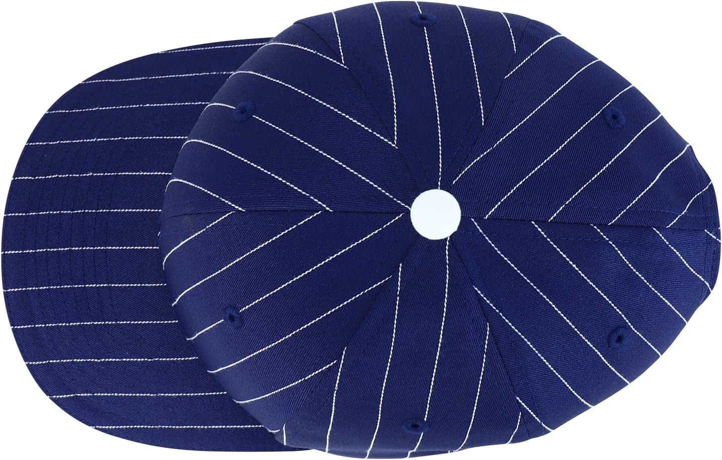 Trendy Apparel Shop 6 Panel Structured Pinstripe Snapback Baseball Cap