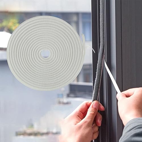 Miniatura 10 de Burlete autoadhesivo de pelo limpio para ventanas y puertas, burlete para insonorización, resistente al viento, a prueba de polvo, adherencia más