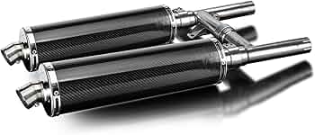 Amazon | DELKEVIC スリップオン エキゾースト マフラー/サイレンサー