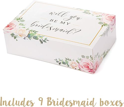 Miniatura 9 de Juego de 6 cajas de regalo para dama de honor