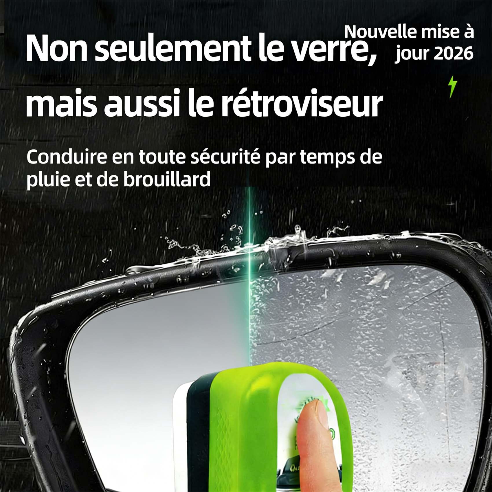 2026 Neu Gl170 Pro, Gl170 Pro Nettoyeur Vitre Voiture, Oil-Free Car Glass Brushes, 150ml Nettoyant Pare Brise Pour Plus De Clarté Et De Visibilité, fur Brise, RéTroviseurs (2pc)