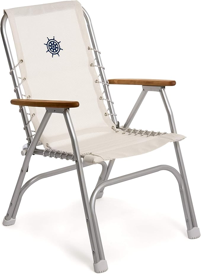 Amazon.com: FORMA MARINE High Back Deck Chair, Boat Chair, Folding ...
