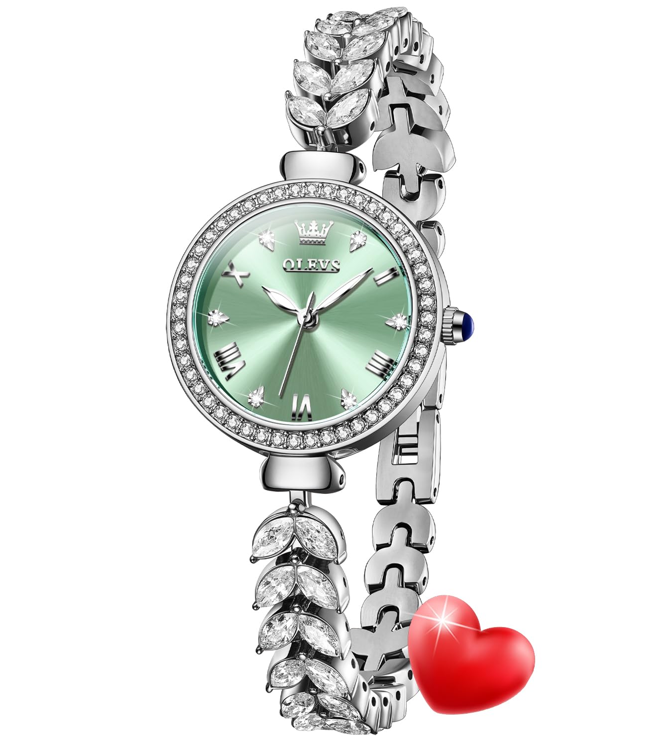 Diamond Watch for Women Luxury Dress Rose Gold Bracelet Casual Elegant Waterproof Date Ladies Quartz Wrist Watches-image-10