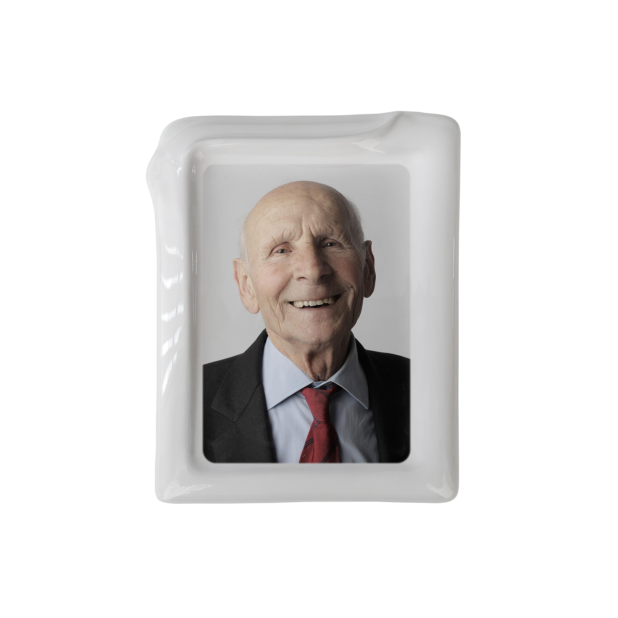 Ceramic Porcelain Plaque with Frame for Headstone - Memorial Ceramic Photo (5.51? x 7.48? (14cm x 19cm))