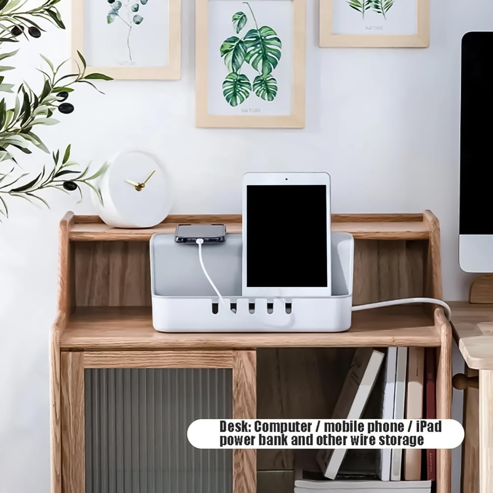 Organizzatore per cavi | Organizzatore di cavi per scrivania, scrivania, TV, router, computer, cucina, ufficio in casa