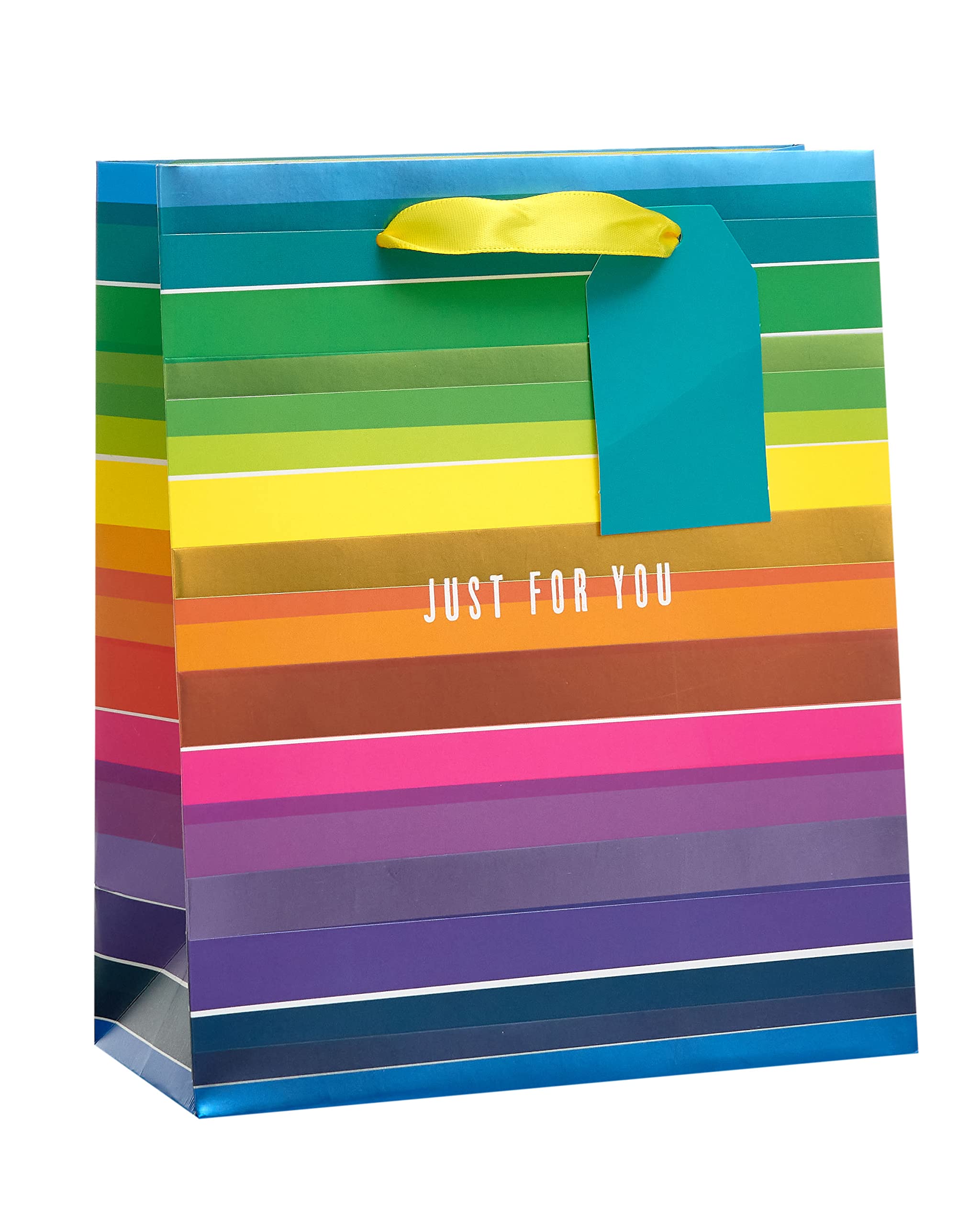 UK Greetings | Large Gift Bag For Her/Friend | Party Bags For Presents | Birthdays/Thank You Teacher/Weddings | Kraft Hearts Design | 33 X 26.7 X 13.7 Cm