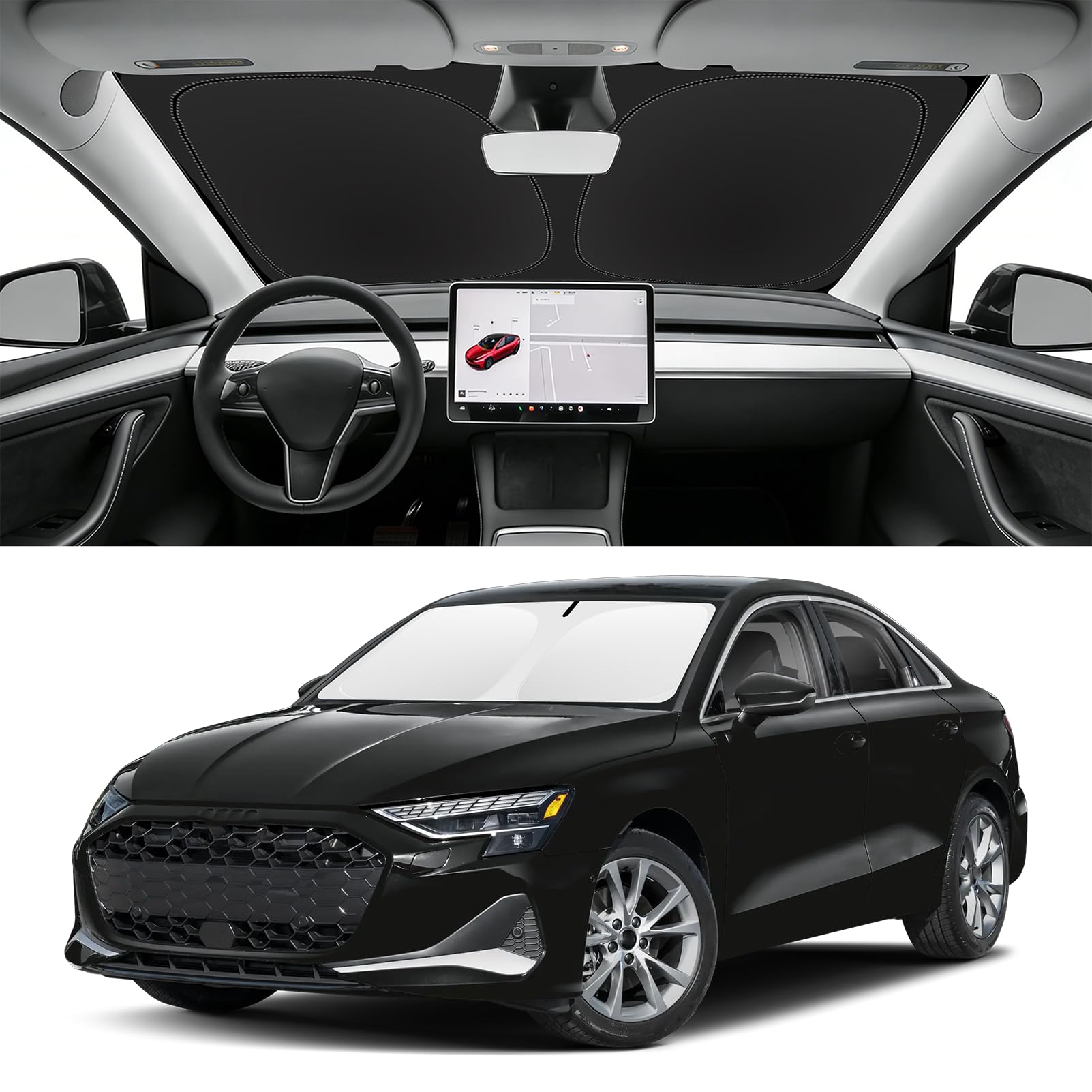Custom Fit Windshield Sun Shade for Audi A3 2022-2026