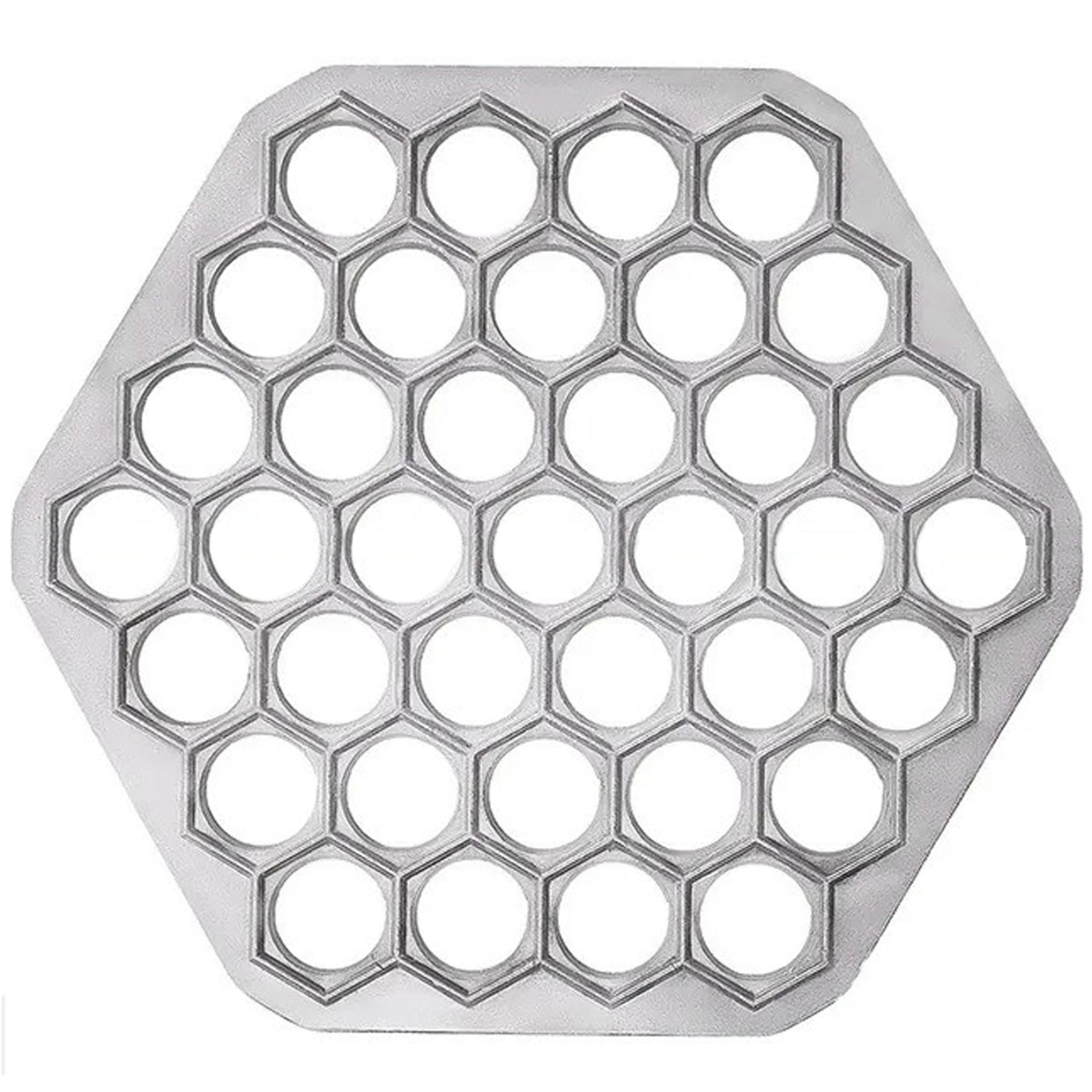 Syglawnd Ravioli Maker 9.8 Inch Hexagon Ravioli Mould 37 Holes for Home Restaurant Dumpling Making