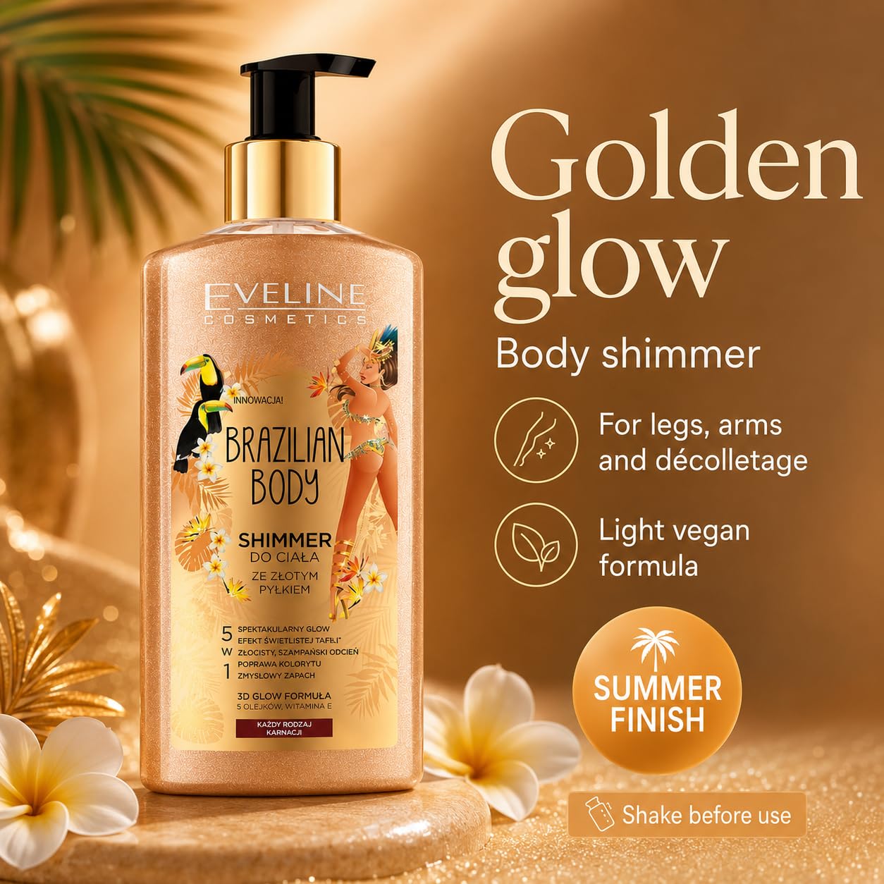 Eveline Cosmetics Brazilian Body Shimmer olejek do ciała