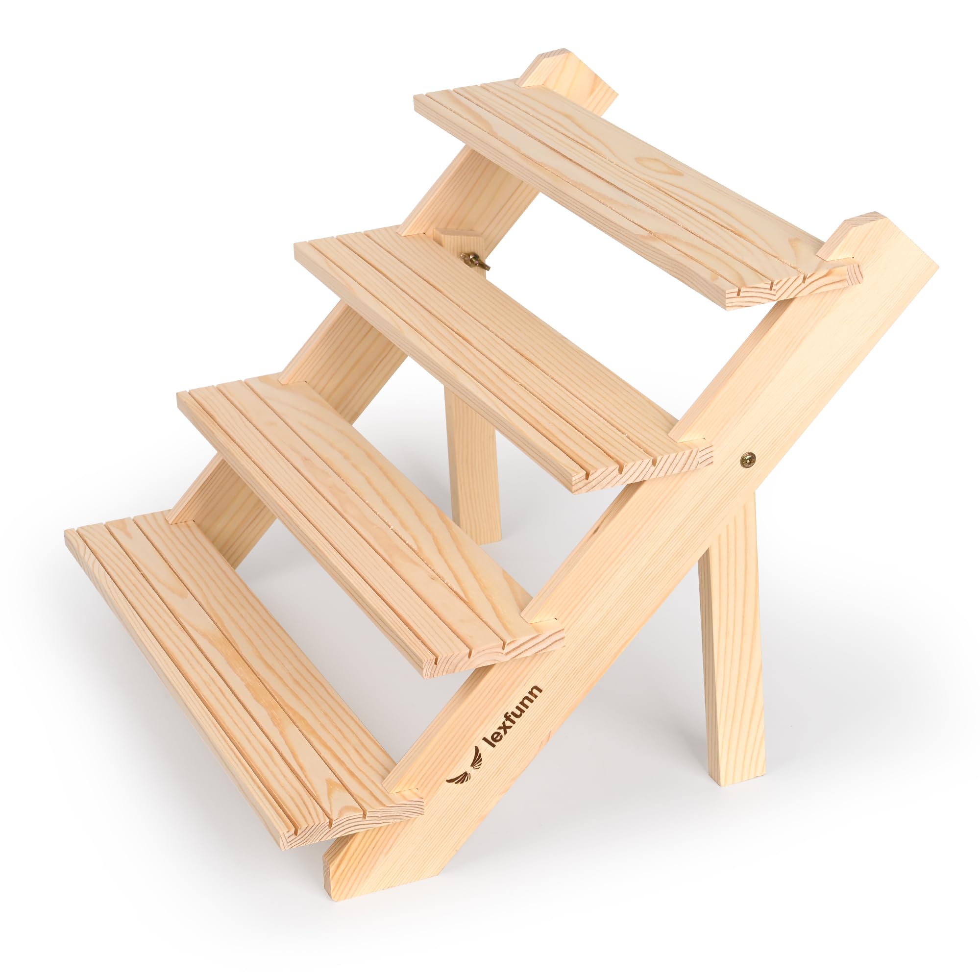 Wooden Jewellery Display Rack Stand Earring Stall Stand Organizer Shelf 3/4 Tier (4 Tier)