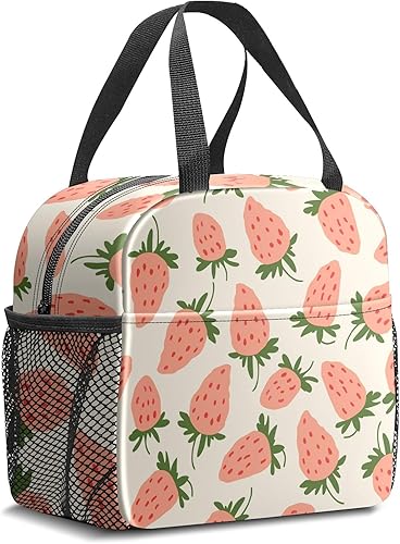 Counullo Bolsa de almuerzo para mujer, bolsa de almuerzo aislada, congelable, reutilizable, a prueba de fugas, bolsa térmica de alta capacidad,