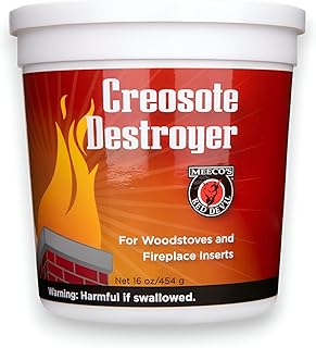 Meeco's Red Devil 14 Powdered Creosote Destroyer - Creosote Remover For Wood stoves & Fireplace Inserts (1 lb) - Made in the USA