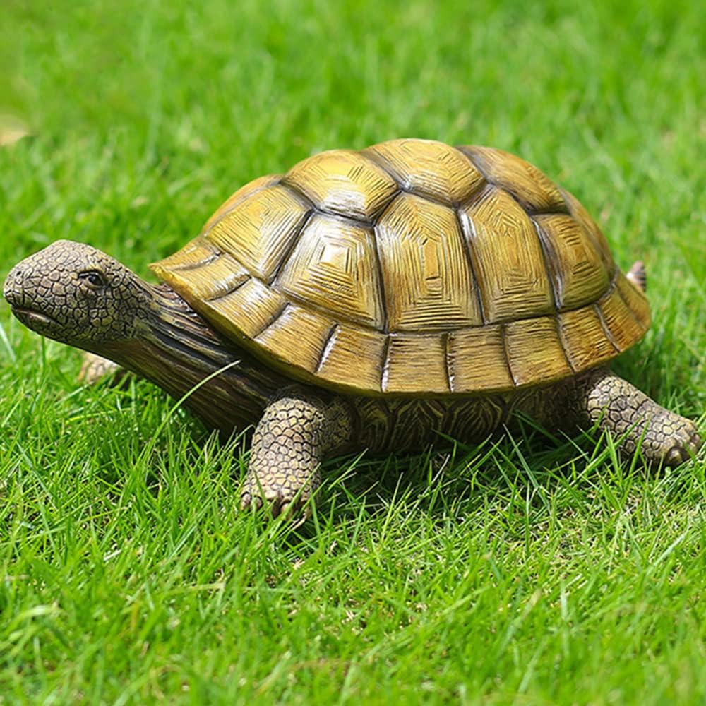 Turtle Garden Statue,Outdoor Decoration for Backyard/Patio/Pond/Lawn,Indoor Tortoise Figurine Sculpture Colloction for Floor or Tabletop - Image 3
