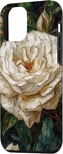 Vista 38 de Funda para iPhone 13 Van Gogh Art White Flower White Roses