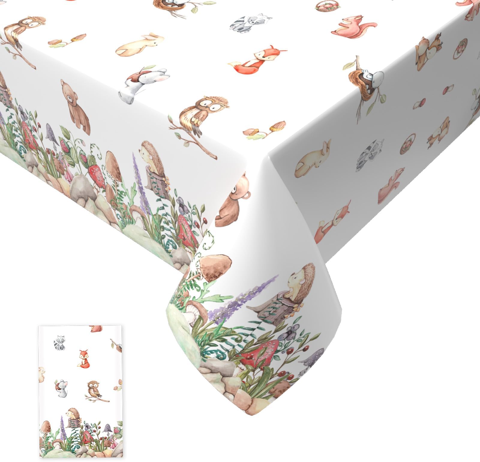 Creative Converting Wild One Serviettes En Papier Motif Animaux De La Forêt Multicolore 16,5 Cm