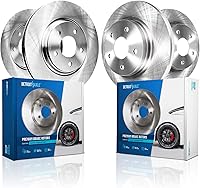 Vista 71 de Detroit Axle - Rotores de freno delantero para Chrysler 300 Dodge Charger Challenger Magnum, reemplazo de rotores de freno de disco: rotor delantero