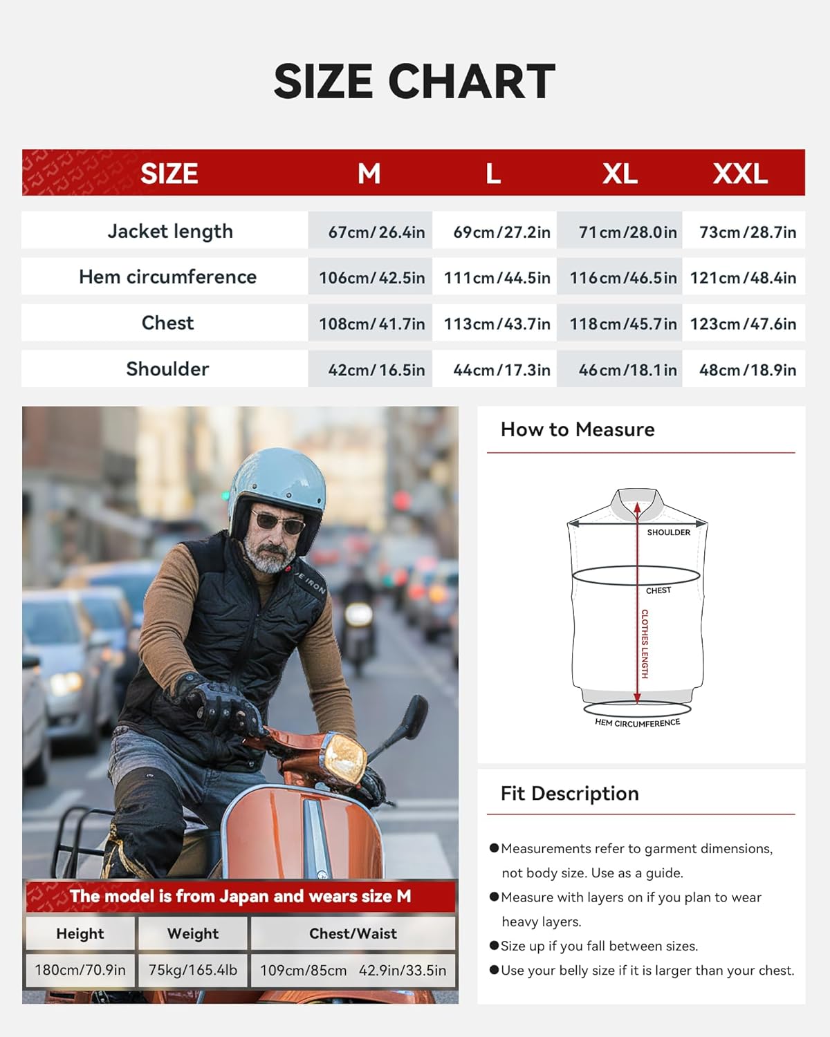 Heated Vest for Men Lightweight Heating Vest Mens Outerwear for Winter Cycling Hiking Fishing Hunting-No Battery - Image 8