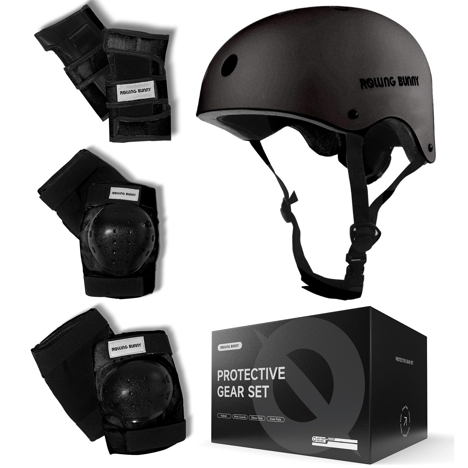 Photo 1 of RollingBunny Skating Protective Gear Set (Black)