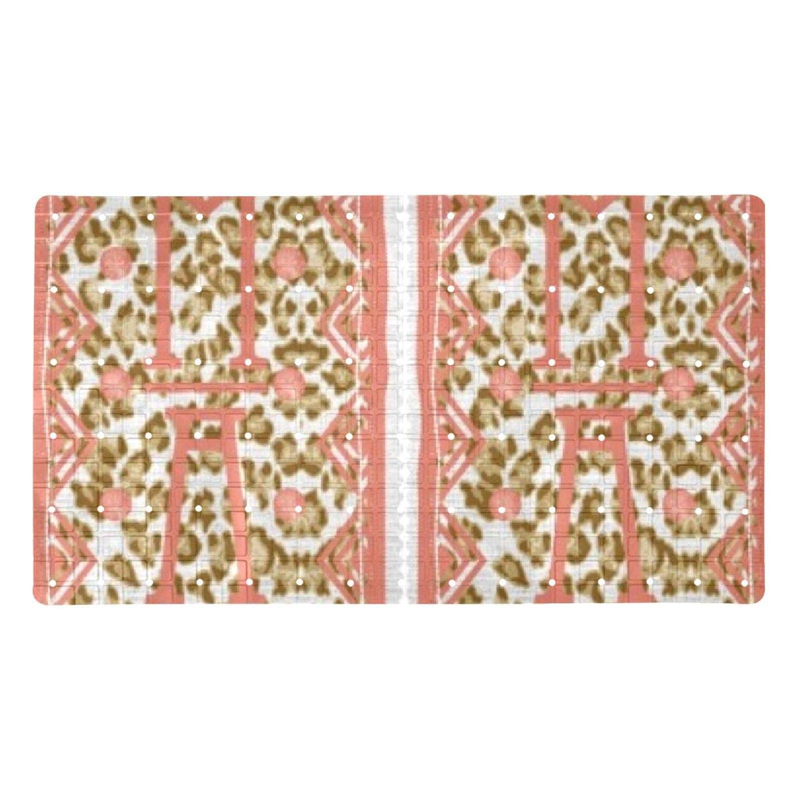 Tapis de bain antidérapant 40x70 cm avec ventouses et impression sur tissu