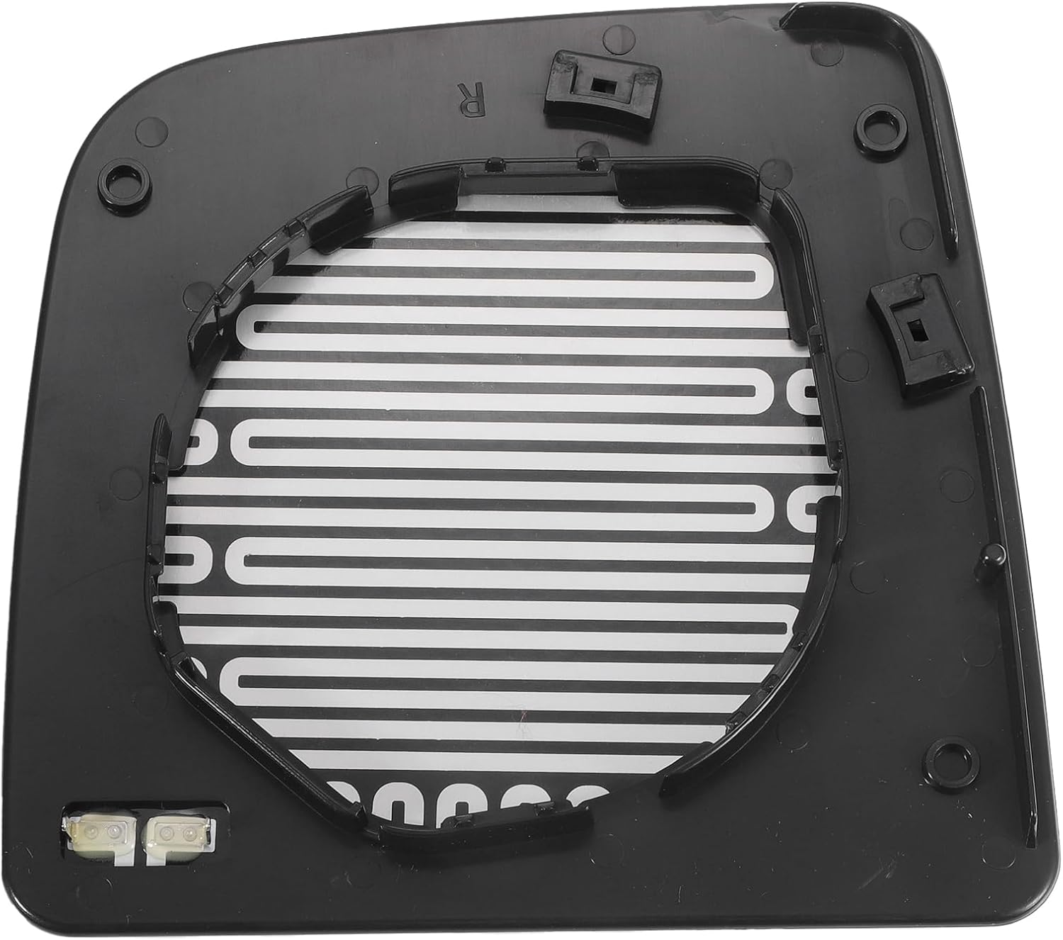 X AUTOHAUX Car Rearview Right Passenger Side Upper Part Mirror Glass Replacement W/Backing Plate Heated White Glass for Nissan Titan 2004-2015