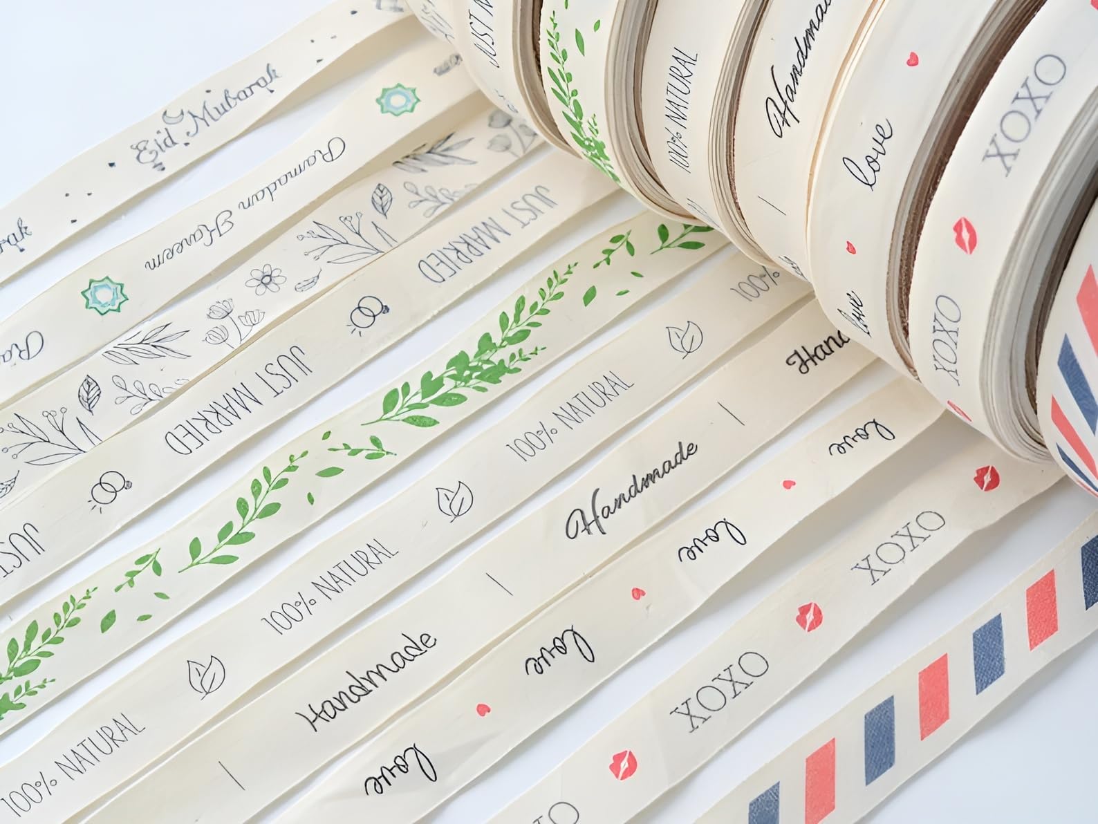 Personalized Business Ribbon, 91Meters 10-76mm Customized Printed Cotton Tape with Your Name, Text or Own Design, Brand Logo Custom Eco Friendly Tape, Corporate Gifts
