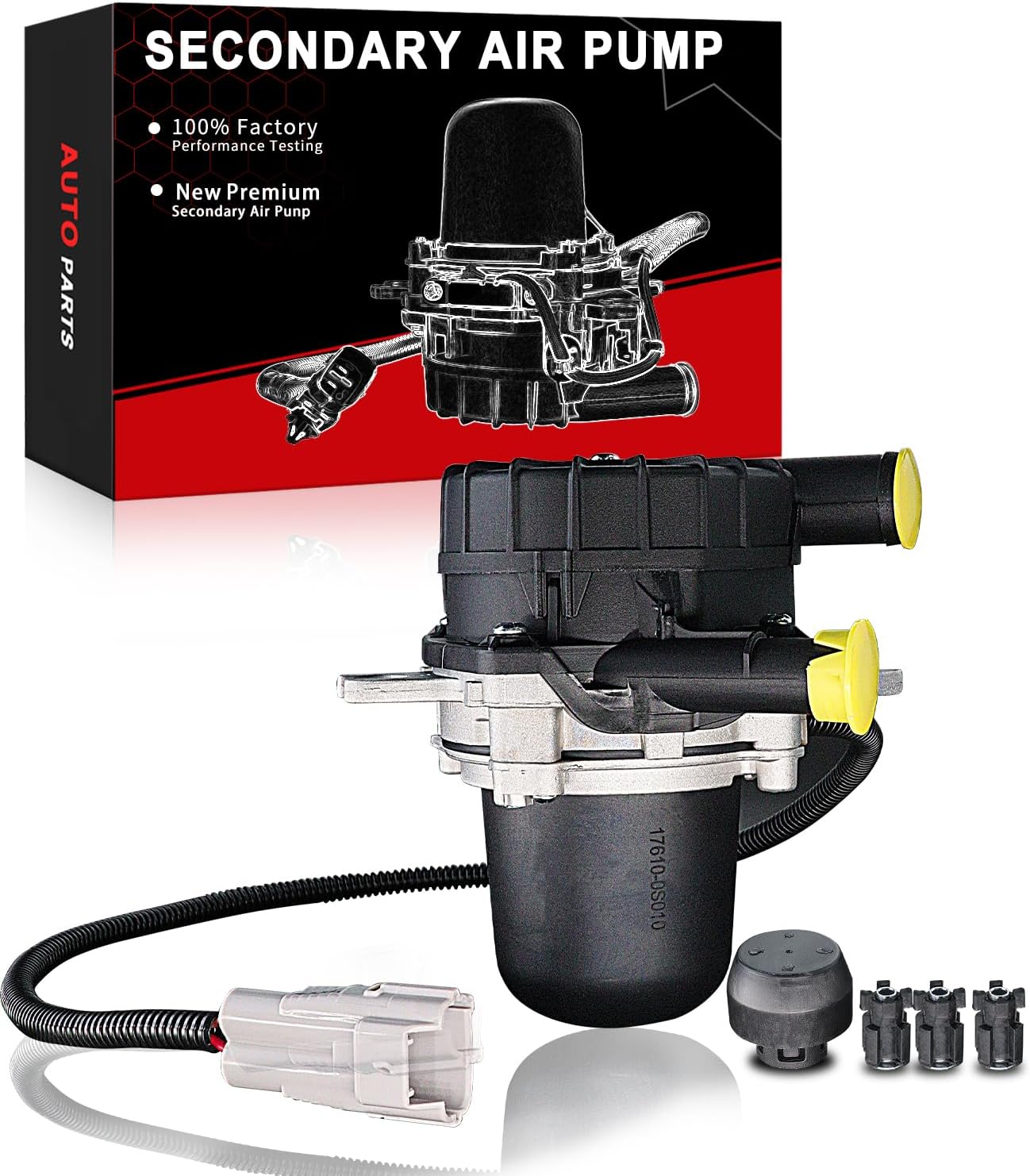Secondary Air Injection Pump for:-Toyota 2007-2013 Tundra 4.0L 4.6L 4.7L, 2008-2012 Sequoia, Sequoia SR5 4.6L 2012, for:-Lexus LX570 5.7L 2008-2013 Smog Pump Replace OE#176100S010