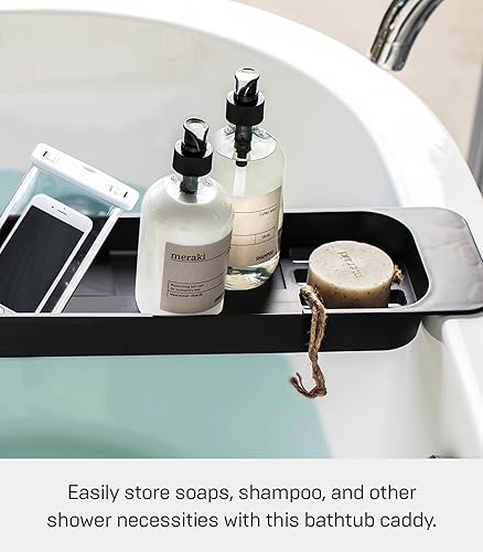 Miniatura 3 de Yamazaki Home Tower - Bandeja extensible para bañera - Soporte para mesa de baño