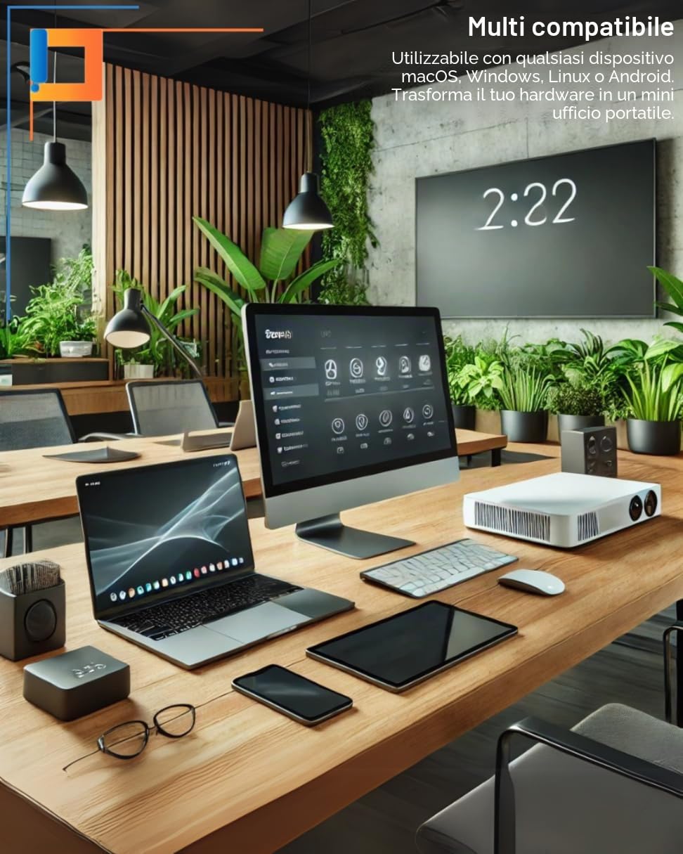Co2 USB-C a Mini DisplayPort DP 8K/60Hz, 4K/120Hz, Full HD, Plug & Play, HDR dinamico, adattatore unidirezionale, alluminio grigio, MHL, compatibile con iPhone, MacBook, iPad Pro, Samsung (2 m)