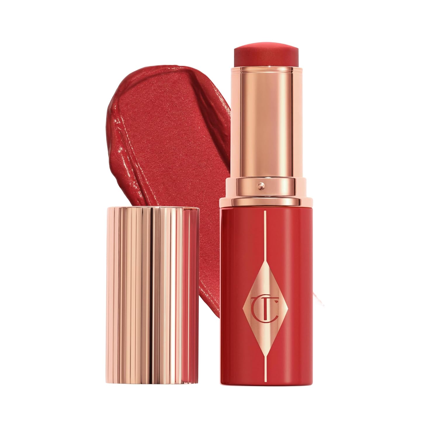 Charlotte Tilbury Unreal Healthy Glow Blush Stick - Buildable Cream Makeup with a Skincare-Infused Formula - Easy to Use, Blendable & Leaves Skin with a Luminous Sheen