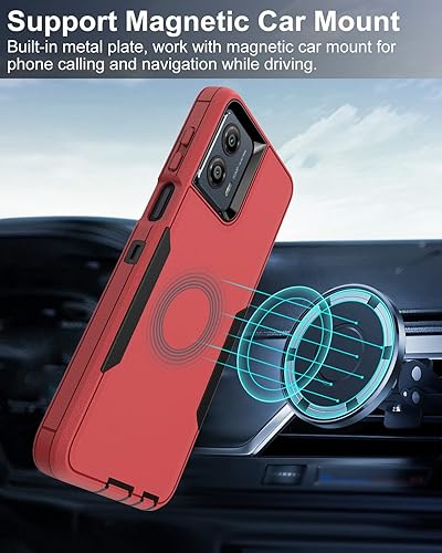 Miniatura 6 de Dahkoiz Funda para Motorola Moto G 5G (2023), con protector de pantalla de vidrio templado y cubierta de puerto a prueba de polvo, funda de goma de