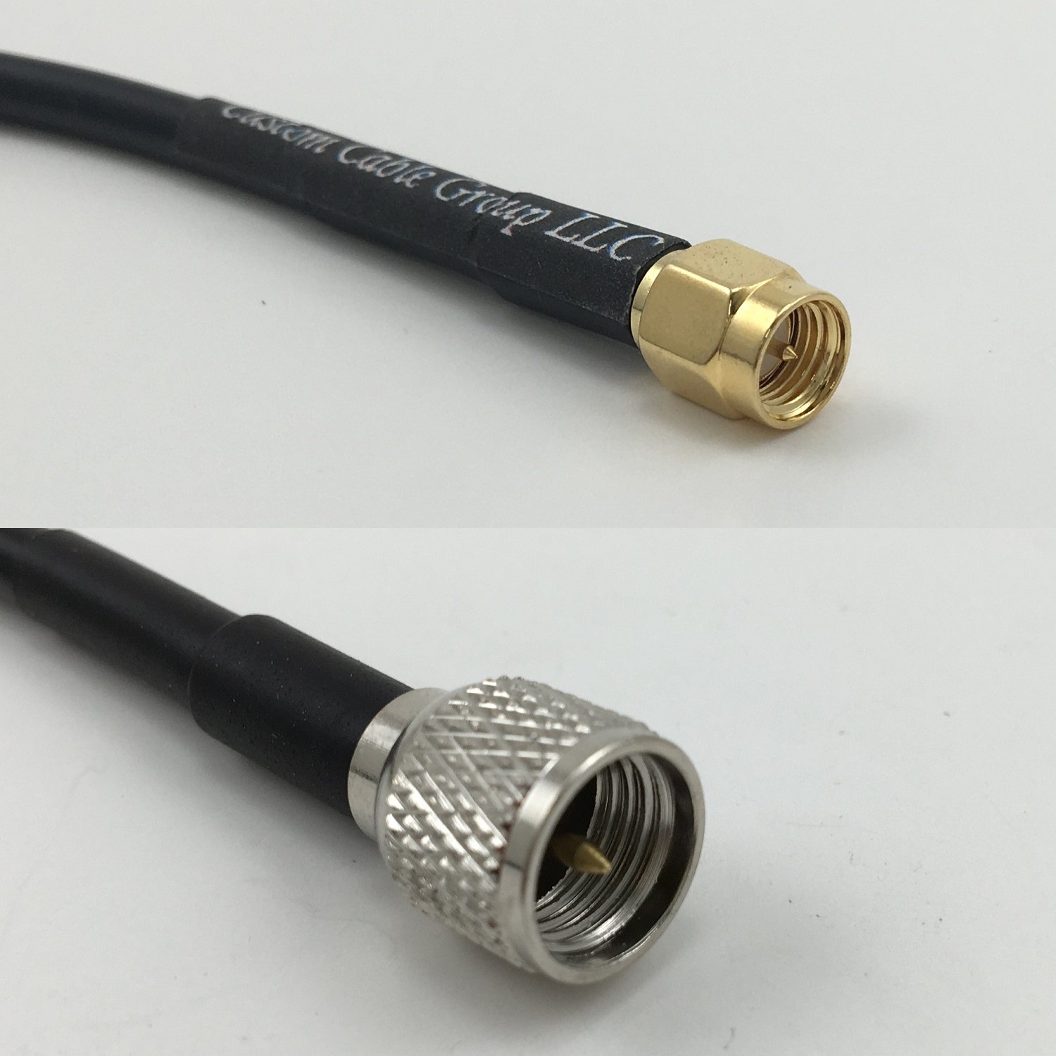 12 inch RG188 SMA Male to Mini UHF Male Pigtail Jumper RF coaxial Cable 50ohm Quick USA Shipping