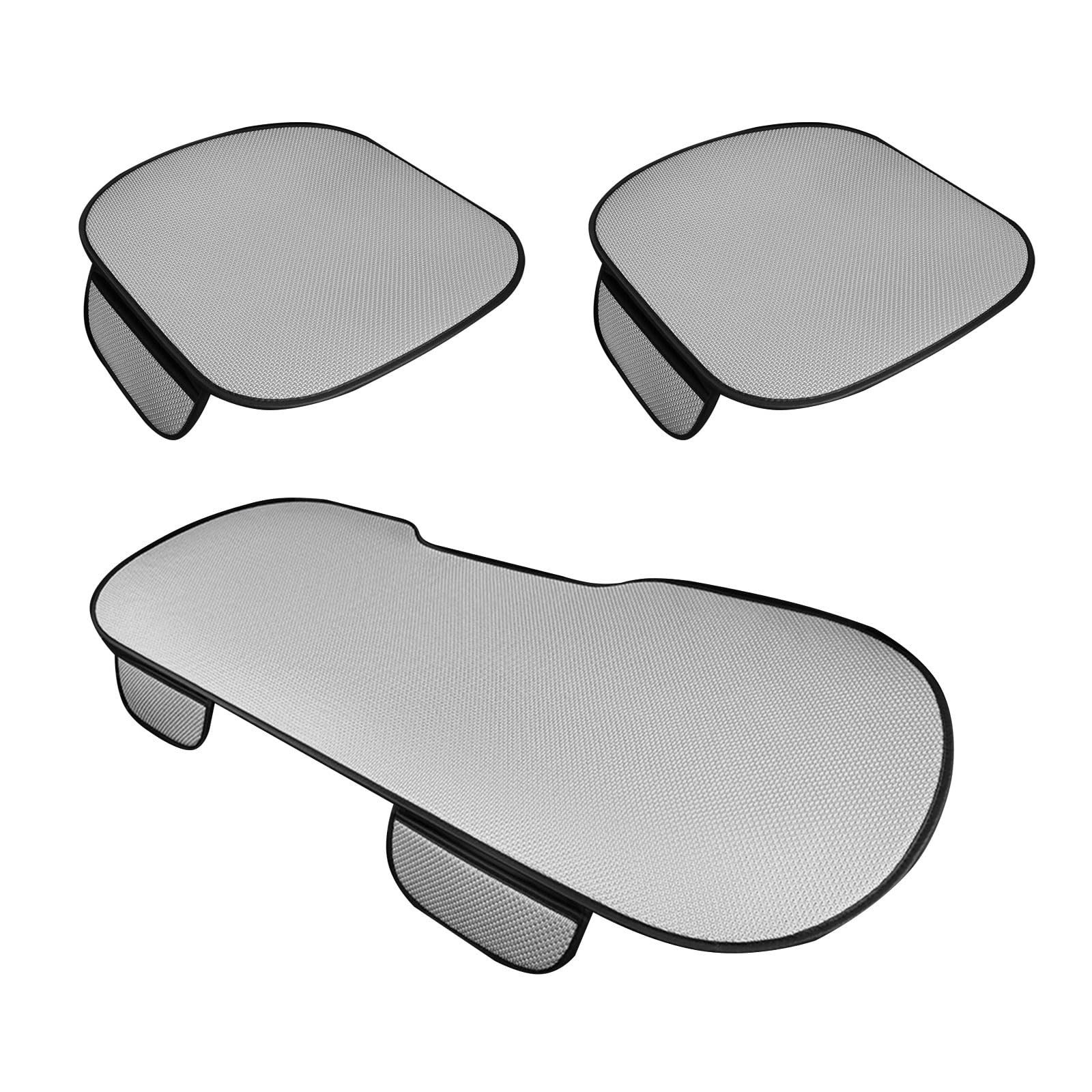 CUNZJIA 3PCS Ice Silk Covers Set Cooling Breathable Comfortable Cushions for Season General Most Vehicles