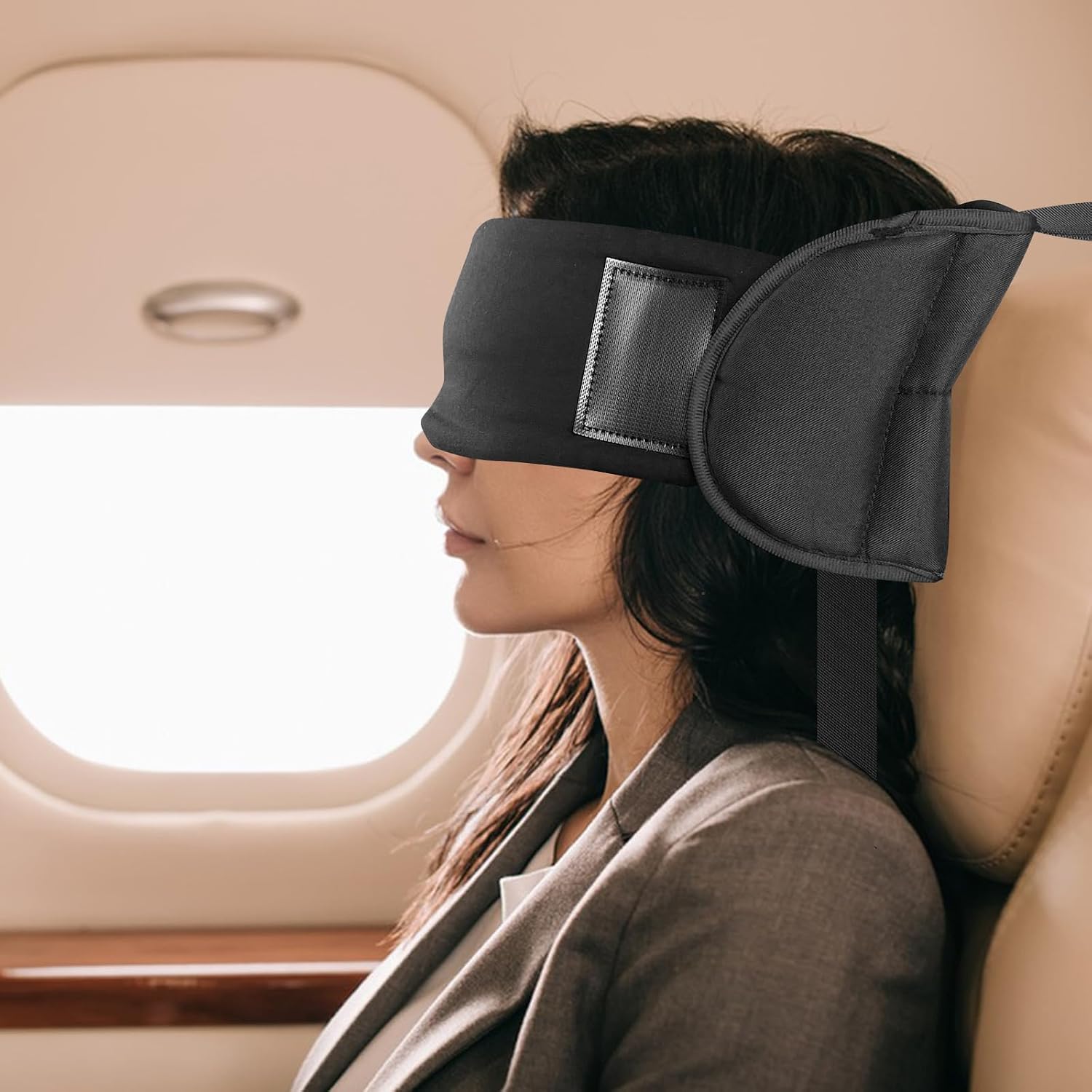 Out Of The Blue Cuscino Da Viaggio In Peluche Con Maschera Per
