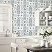 NORWALL CK36622 Morrocan Tiles Bolt Wallpaper, Blue & White