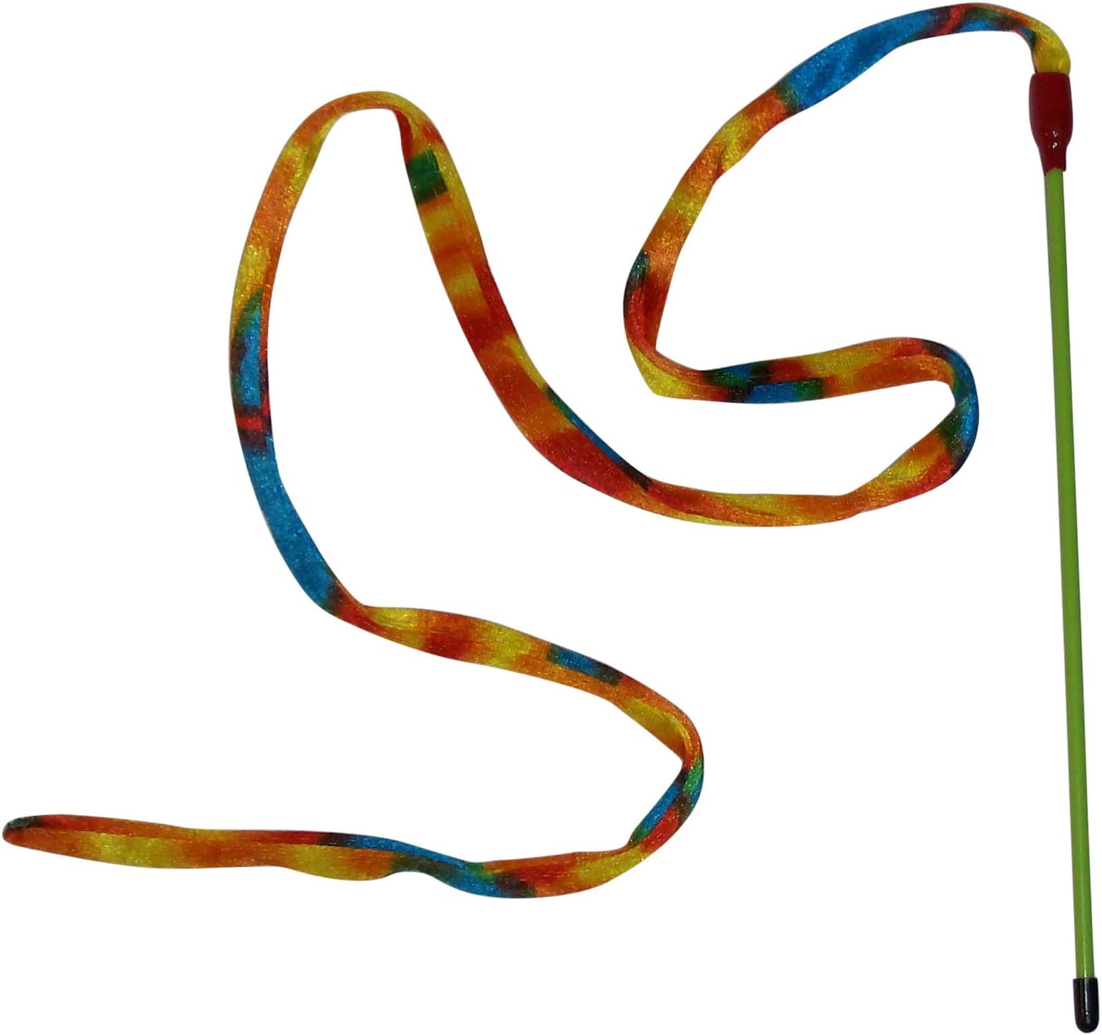 DM EZ 2 Crazy Cat Spotted Snake Teaser Wand Toy Best Cat Toy for Your Buck 2 Pack