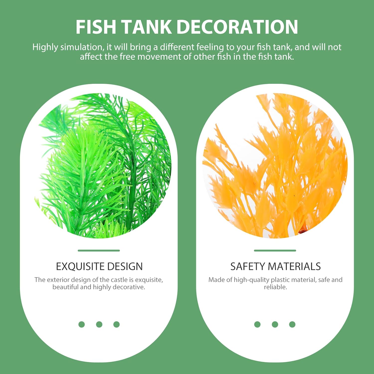 804円 Sale開催中 Popetpop 8個人工水生植物人工水槽の装飾シミュレーション水耕植物小さな水族館植物魚ベタ隠れ家用タンク水族館風景