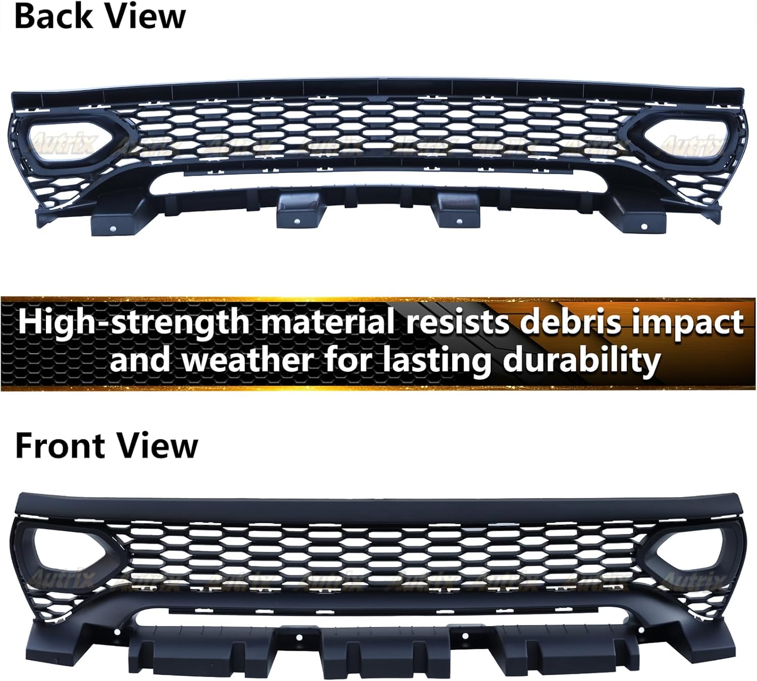Front Bumper Grille For 2020-2024 Dodge Charger SRT Scat Pack Widebody Models, Front Upper Grille Matte Black