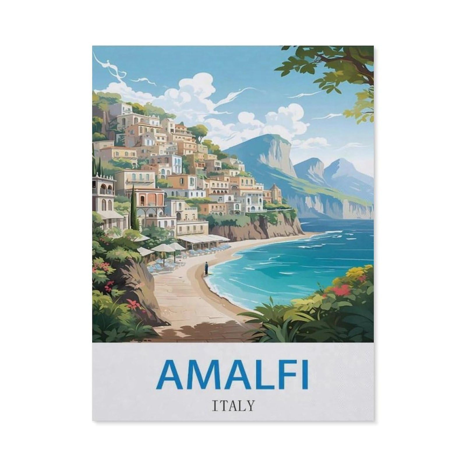 BEAYODKP Diamond Painting，Amalfi Italy（30x40cm）