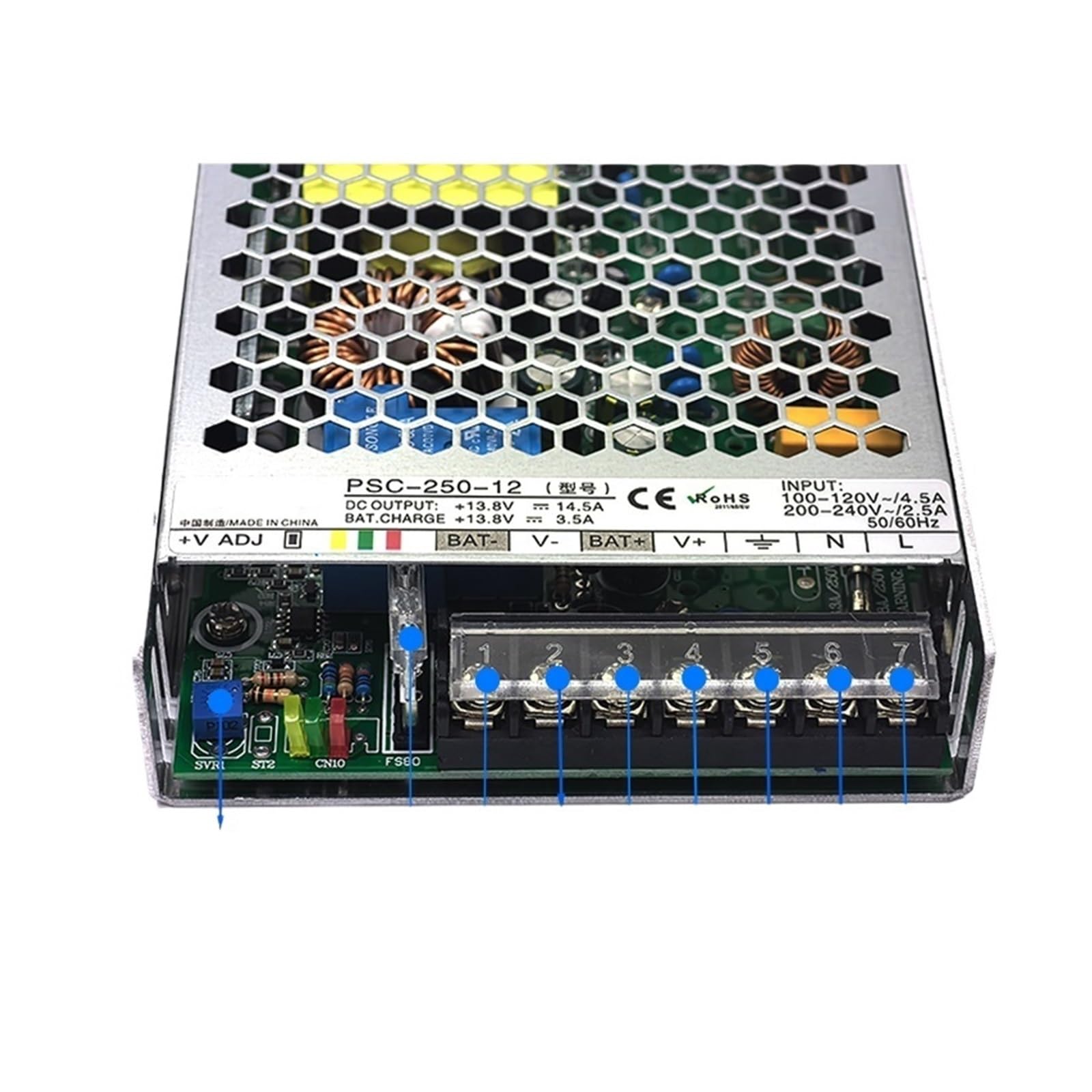 LEOTNNDQ PCS-250W Power Supply for Lead acid battery 13.8V 3.5A 27.6V 2.5A PSC-250-12 PSC-250-24(12V)