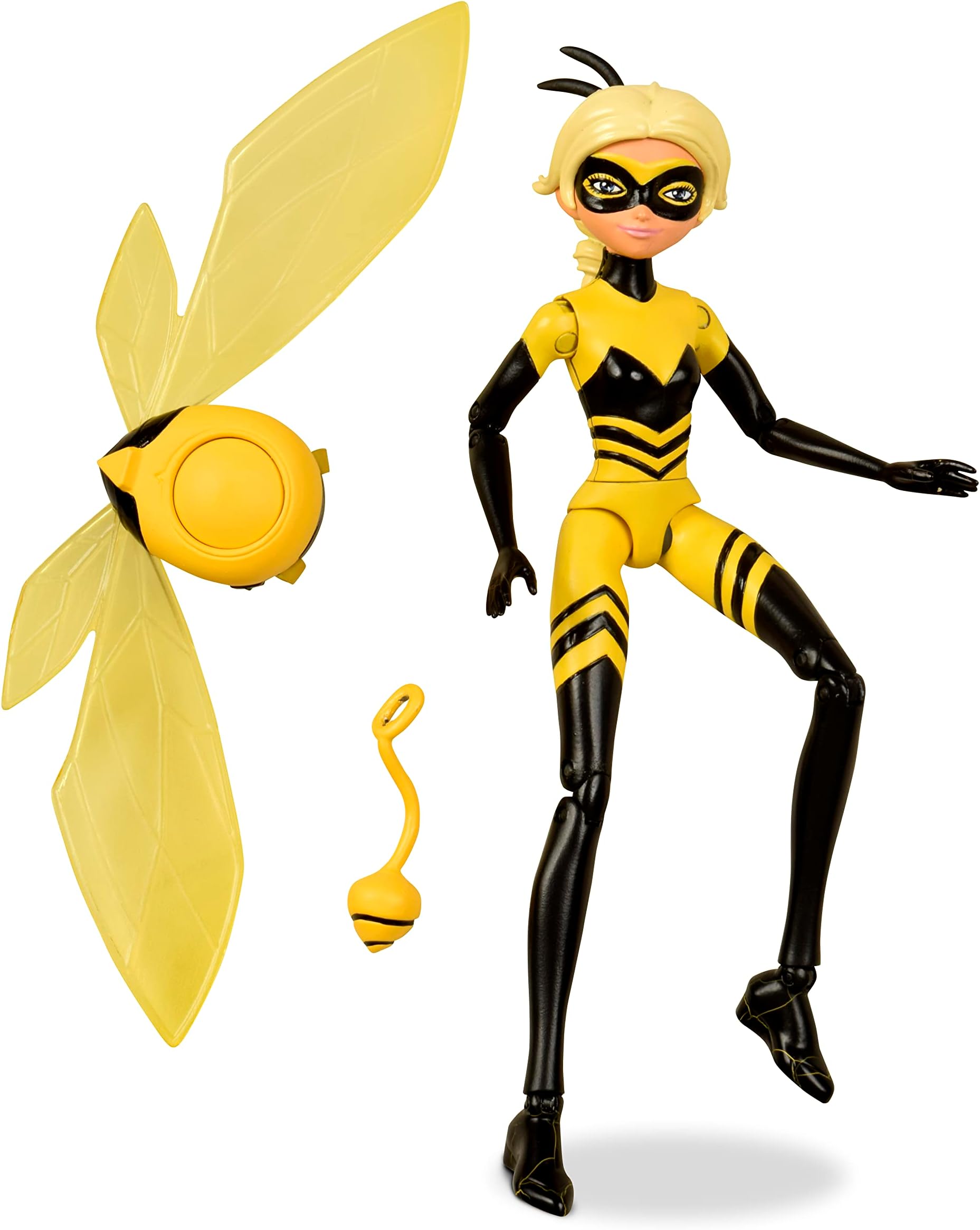 Miraculous Ladybug: Small Queen Bee Doll | 12cm Bee Doll With Accessories | Chloe Superhero Queen Bee Toy by Bandai