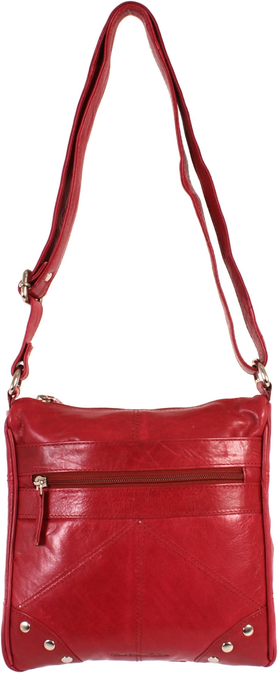 Red Italian leather designer quality handbag