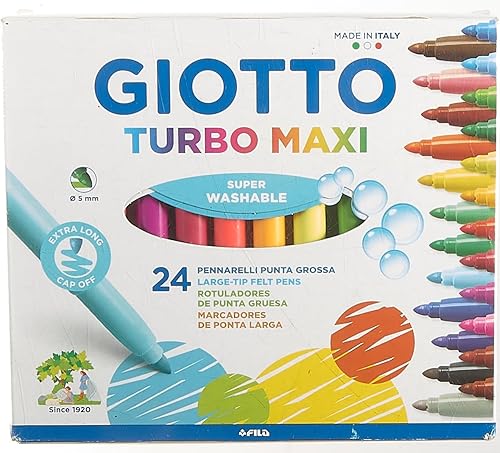 Miniatura 7 de ESTUCHE 24 ROTULADORES Giotto TURBO MAXI SUPERLAVABLES