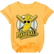 Baseball Shirts Toddler Girls Cute Bow Baseball Team Fan T-Shirt Funny Game Day Short Sleeve Tee Top 3-8 Years