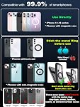 Snanlen Mise à jour 360° Support de téléphone magnétique sous vide Nano Gel, support de téléphone de voiture pour Magsafe[108+LBS Score Suction & 3000gf Magnetic le plus fort], Montage de téléphone de coupe d'aspiration pour voiture/pour iPhone 17 Pro Max